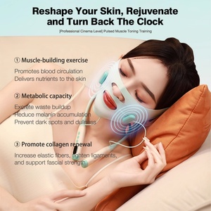 Masque V-Line Vert Rose, Sangle de Raffermissement du Double Menton, Ceinture de Lifting Facial en V, Bande Amincissante pour le Visage, Écologique et Réutilisable - Product Image 2
