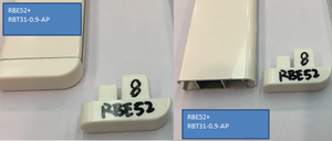 Thiết Kế Hiện Đại Rèm Con Lăn Phần Trắng Nhôm Dưới Theo Dõi Thanh Dưới Cùng Cho Con Lăn Rèm Thành Phần - Product Image 4