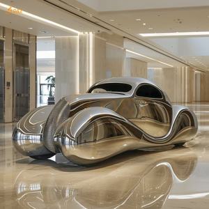 Su misura interna grande cromato lucido a specchio in acciaio inox famoso classico modello di <span class=keywords><strong>auto</strong></span> <span class=keywords><strong>d</strong></span>'<span class=keywords><strong>epoca</strong></span> scultura per la decorazione della mostra - Product Image 6