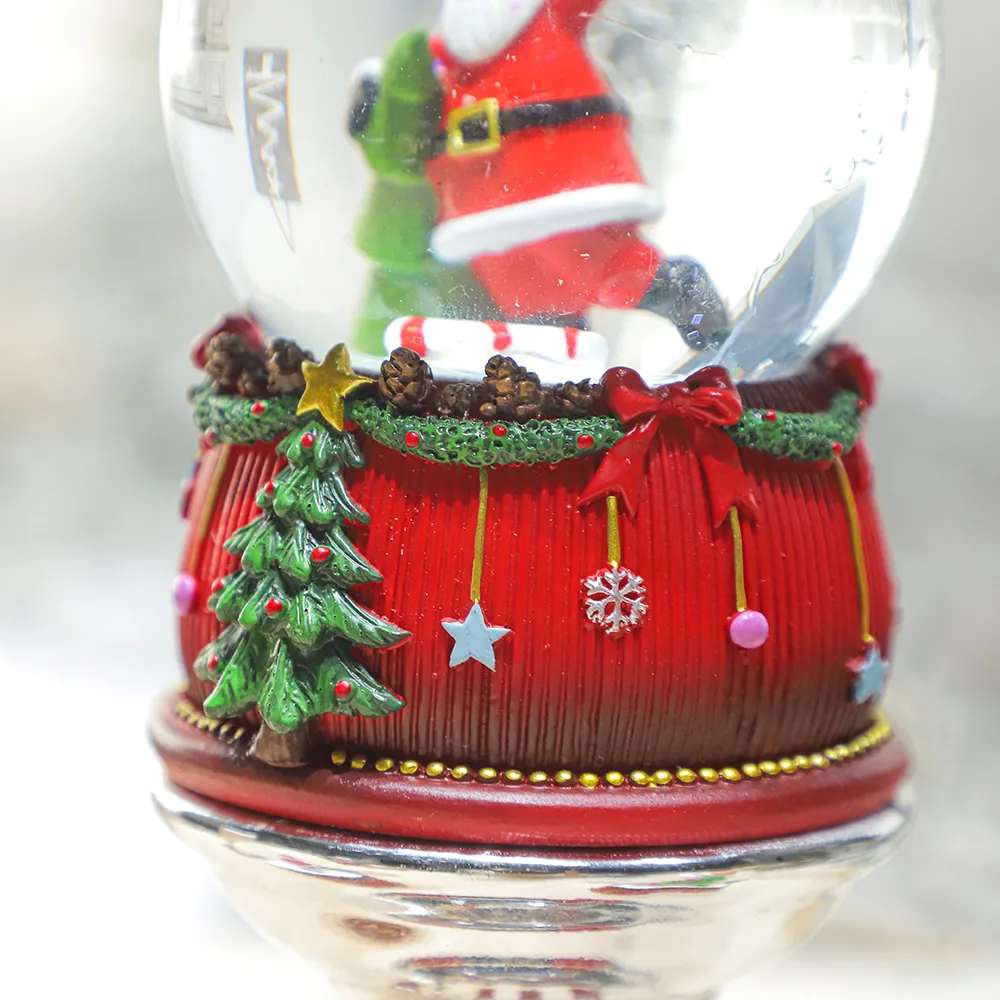 Lámpara de bola de cristal de nuevo diseño hecha a medida, globo de nieve, Navidad, hombre de nieve, globo de nieve para vacaciones, decoraciones navideñas