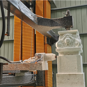Steen Machine Verticale <span class=keywords><strong>4</strong></span> <span class=keywords><strong>Axis</strong></span> <span class=keywords><strong>Cnc</strong></span> Steen Carving Machine Met Verticale Roterende Om 3D Sculpturen Standbeelden - Product Image 5