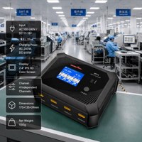 Chargeur intelligent AC/DC 4 canaux UltraPower UP11 600W max avec déchargeur d'équilibrage pour batteries LiPo LiHV multi-technologies de drones UAV et voitures RC