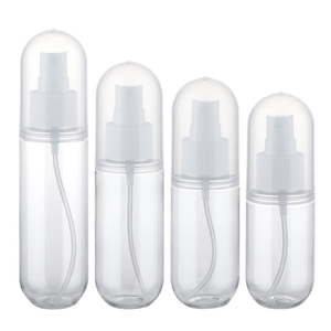 Échantillons gratuits bouteille de parfum de luxe 40ml 60ml en plastique givré de forme oblate avec capuchon à couverture complète - Product Image 2