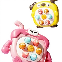 Jouet transfrontalier en plastique de poche, type Whack-a-mole, en forme de canard mignon, anti-stress, éducatif, à pousser et à jouer, mini, adorable, pour parents et enfants