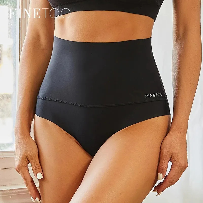 FINETOO High Waist Seamless Underwear Women S-XL Comfortable Panties Ladies Soft Briefs High-Rise Panties Female Panty Lingerie