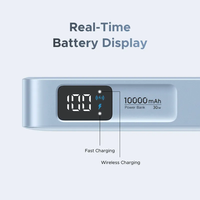 UGREEN 10000mAh 30W Power Bank 10000mAh Pengisian Daya Nirkabel Cepat MagFlow Powerbank Dilengkapi Kabel Type-C untuk iPhone Seri 17