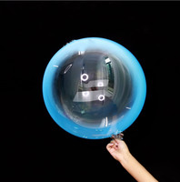 Ballon de bulles colorées, 12 pièces, dégradé clair, 18 pouces, habit bobo pré-tendu, ballon donuts transparent pour décoration de fête
