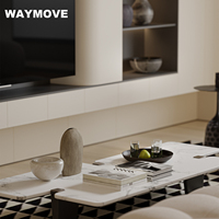 WAYMOVE Armoires de cuisine modulaires modernes avec des designs élégants Comptoir de table îlot pratique comprenant des accessoires de charnière de robinet