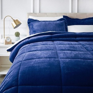 King Comforter <strong>Set</strong> Sale <strong>Fleece</strong> Quilt Down Alternative Velvet <strong>Bed</strong> Sheet Luxury Fluffy Comforter <strong>Sets</strong> - Product Image 2