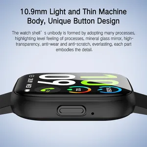 Nouvelle Smartwatch P114 2025 1,85 pouces pour Hommes et Femmes, avec Suivi de la Fréquence Cardiaque, de l'Oxygène Sanguin, de la Santé, Plus de 100 Modes Sportifs, Musique, Appels Bluetooth et Jeux - Product Image 4