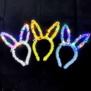 14-Light Plush Rabbit Ear Headband Small Gift with Colorful <b>Balls</b> Cartoon Rabbit Headwear Unisex Ages 5-14+ - Product Image 4
