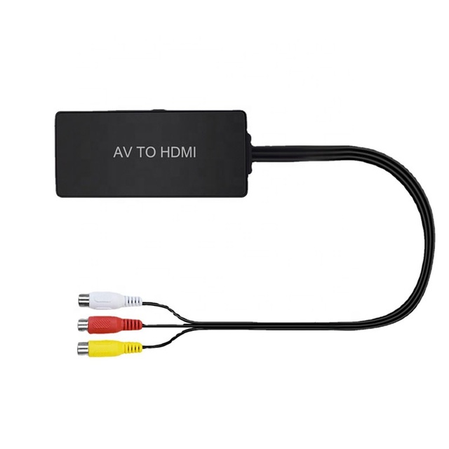 Support 1080P PAL/ NTSC Composite to HDTV CNBS Adapter 3 RCA to HDMI Converter CABLE AV to HDTV Adapter