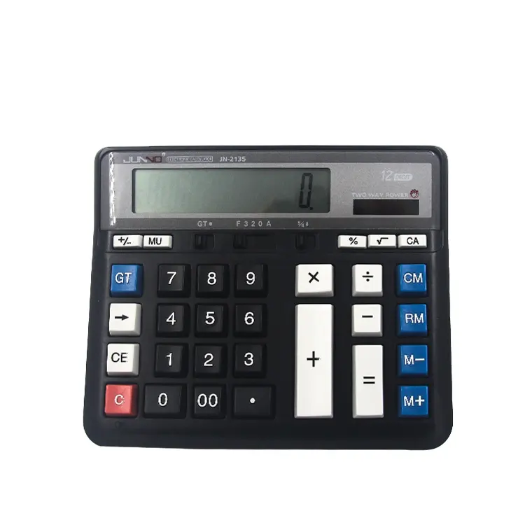 Factory wholesale 12 Digits Office Plastic High Quality Electronic Calculators