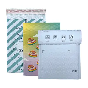 Private Label Bubble Mailer Padded Poly Bubble Gray Envelopes Delivery Air Mailling Bag Custom Printed Bubble Mailers