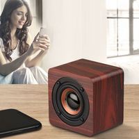 Haut-parleur Bluetooth miniature en bois personnalisé, très demandé, avec caisson de basses stéréo, idéal pour les cadeaux promotionnels et d'affaires