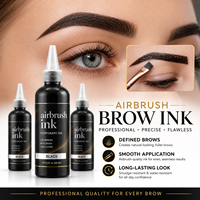 Encre de tatouage marque privée, Teinture pour sourcils et Lamination, Spray colorant pour sourcils, Teinture liquide pour sourcils, Encre aérographe pour sourcils