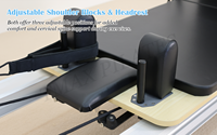 Reformer de Pilates Tmax German Spring, Reformer de Pilates de Aluminio, Certificado CE ISO, Máquina de Pilates con Riel Completo, Reformer Profesional