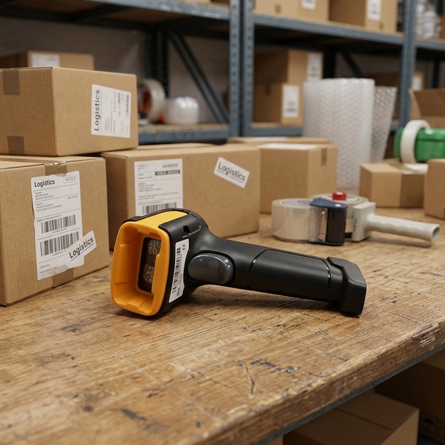 Durable Wired QR Code Reader Barcode Code Scanner Logistic Team Data Input Barcode Scanner