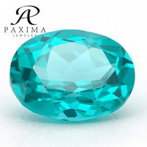 Paxima ювелирные изделия популярные ювелирные изделия центр Камень 3 ~ 10 мм овальной огранки Параиба цвет лабораторный гранат - Product Image 1