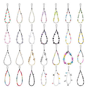 Cordón <span class=keywords><strong>para</strong></span> Teléfono con Colgante de Corazón Acrílico, Mariposa y Perlas, Cadena <span class=keywords><strong>para</strong></span> Teléfono Personalizada - Product Image 1