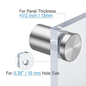High Quality Silver Stainless Steel 304 Wall Mount Sign Standoff <b>Screws</b> for Sign Holder - Product Image 4