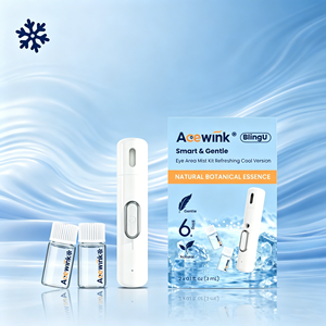Acewink Cooling Refresh Ultrasonic Eye Mist - Portable Device Kit For Daily Hydration & Eye Relaxation