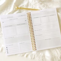Journal de prière personnalisé A5 à couverture rigide et spirale, planificateur d'affirmations, de gratitude et de soins personnels, carnet de manifestation imprimé pour la prière
