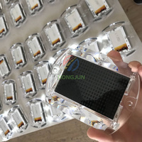 Borne lumineuse solaire ultra-mince pour route, en plastique de haute qualité, LED ambre, protection IP68, capacité de charge >15T, prismatique haute intensité