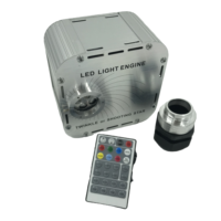 27W RGBW LED Puce Fonction de Mémoire DIY Vitesse Réglable Twinkle Color Matching Fiber Optic Illuminator Lights