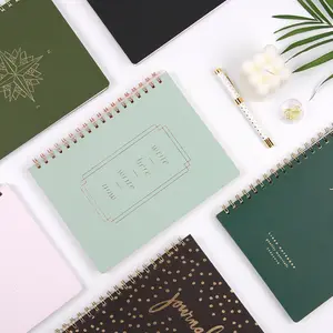 B5 PU皮革笔记本日记本定制标志笔记本规划师批发粉色蓝色绿色黑色金色