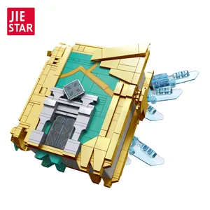 JIESTAR最新897件收藏品Genshin Impact天空图书模型积木游戏灵感套装独特的Diy办公室家居装饰
