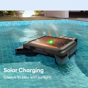 Couverture de piscine robotisée à énergie solaire avec logo personnalisable, écologique, sans fil, deux modes de nettoyage, protection de piscine au toucher doux - Product Image 6