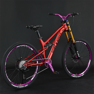 Bicicleta <span class=keywords><strong>de</strong></span> <span class=keywords><strong>Montaña</strong></span> <span class=keywords><strong>de</strong></span> Aluminio <span class=keywords><strong>de</strong></span> 27.5 Pulgadas, Nueva, con Suspensión Completa, para Hombres Adultos, <span class=keywords><strong>24</strong></span>, 26 y 27.5 Pulgadas, Bicicleta <span class=keywords><strong>de</strong></span> Descenso - Product Image 2