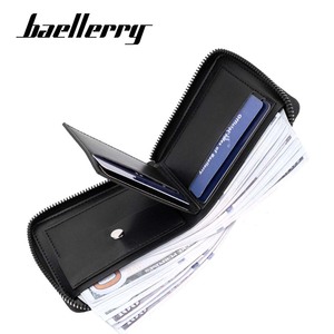 กระเป๋าสตางค์ผู้ชายแบบสั้นแบรนด์ Baellerry สีดำ ซิปอเนกประสงค์ ใช้ได้ทุกวัน - Product Image 1