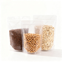 Sachet refermable personnalisé de qualité alimentaire pour snacks, noix, aliments pour animaux, fruits secs – Pochette transparente réutilisable en BOPP, résistante à l'humidité, à fond stable