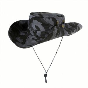 Wholesale UV Protection Four Seasons Wide Brim Boonie <b>Hat</b> <b>for</b> Unisex String Travel Cycling Daily Use 100% Polyester Sun - Product Image 4