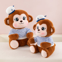 Nuevos Juguetes de Peluche Navideños Hechos a Mano de la Serie Navy Monkey - Diseño Moderno al por Mayor