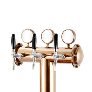 Colonne <span class=keywords><strong>de</strong></span> Bière en Acier Inoxydable 3 Voies en T Led Rose Doré avec 3 Robinets pour Refroidisseur <span class=keywords><strong>de</strong></span> Bière ou <span class=keywords><strong>Caf</strong></span>é - Product Image 5