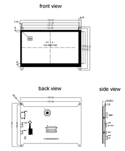 Écran tactile IPS 7 pouces, résolution 1024x600, écran LCD haute résolution avec <span class=keywords><strong>interface</strong></span> HDMI/Type-C - Product Image 6
