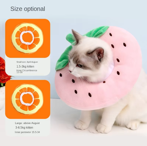 PetFit-<span class=keywords><strong>Collar</strong></span> <span class=keywords><strong>Elizabeth</strong></span> de algodón de liberación rápida para gatos, <span class=keywords><strong>collar</strong></span> de recuperación antimordeduras con bonito estampado de frutas - Product Image 6