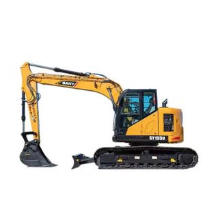 เครื่องจักรกลเคลื่อนย้ายดิน รถขุดไฮดรอลิกแบบตีนตะขาบ SY155U รถขุดตีนตะขาบ ราคาถูก - Product Image 1