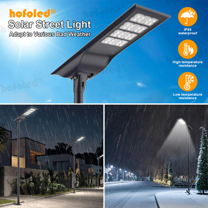 Đèn Đường Tích Hợp hofoled 40 Watt tùy chỉnh <span class=keywords><strong>100Watt</strong></span> hoàng hôn đến bình minh bên ngoài đèn đường cảm ứng năng lượng mặt trời 60W - Product Image 2