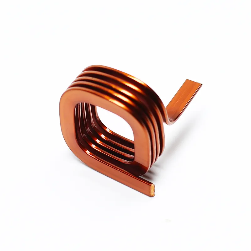 Custom-made Helical Flat Copper Wire Winding Air Coil Enameled Copper Wire Coil For Inductor Inductance coil