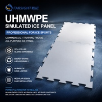 Dalles de glace synthétique UHMWPE, panneaux de patinoire artificielle, kit de patinoire modulaire emboîtable et portable