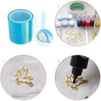 Ruban de masquage bleu en film polyester, adhésif silicone à faible viscosité, adhérence temporaire sans résidu, résistant à la chaleur et aux hautes températures