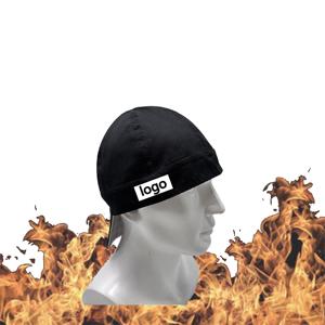 Protezione della testa cappello resistente al fuoco per la saldatura della stazione di servizio vigile del fuoco riparazione del veicolo in <span class=keywords><strong>cotone</strong></span> traspirante a prova di fuoco casco fodera - Product Image 2