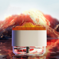 Diffuseur d'huiles essentielles portable 300 ml Simulation 3D Volcan avec logo personnalisé Humidificateurs d'air pour voiture Utilisation en extérieur Livré en boîte