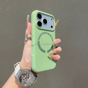 Custodia Magnetica Monocolore alla Moda per <span class=keywords><strong>iPhone</strong></span> 17 16 15 14 <span class=keywords><strong>13</strong></span> <span class=keywords><strong>Pro</strong></span> <span class=keywords><strong>Max</strong></span> in <span class=keywords><strong>Silicone</strong></span> Liquido con Ricarica Wireless e <span class=keywords><strong>Cover</strong></span> Posteriore Morbida - Product Image 6