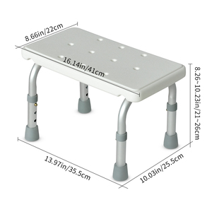Tabouret d'appoint FuJaing 603C pour <span class=keywords><strong>baignoire</strong></span> et toilettes, utilisation en rééducation thérapeutique, capacité 120 kg, mobilier de salon pour adultes - Product Image 6