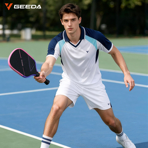 Kaos Pickleball Profesional Pakaian Olahraga Berkinerja Tinggi Bahan Polyester Ukuran Besar Bernapas Menyerap Keringat Perlindungan UV UPF 50 Cepat Kering - Product Image 1